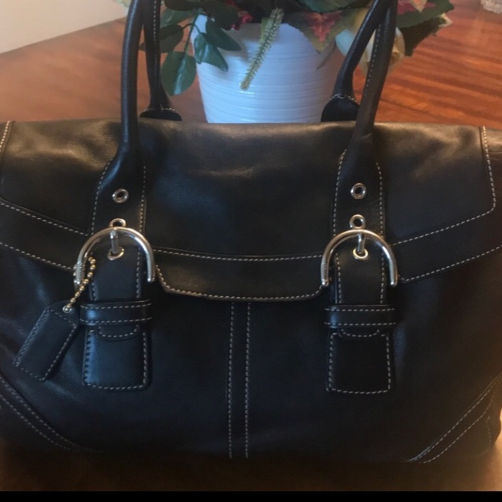 Coach Handbag black leather